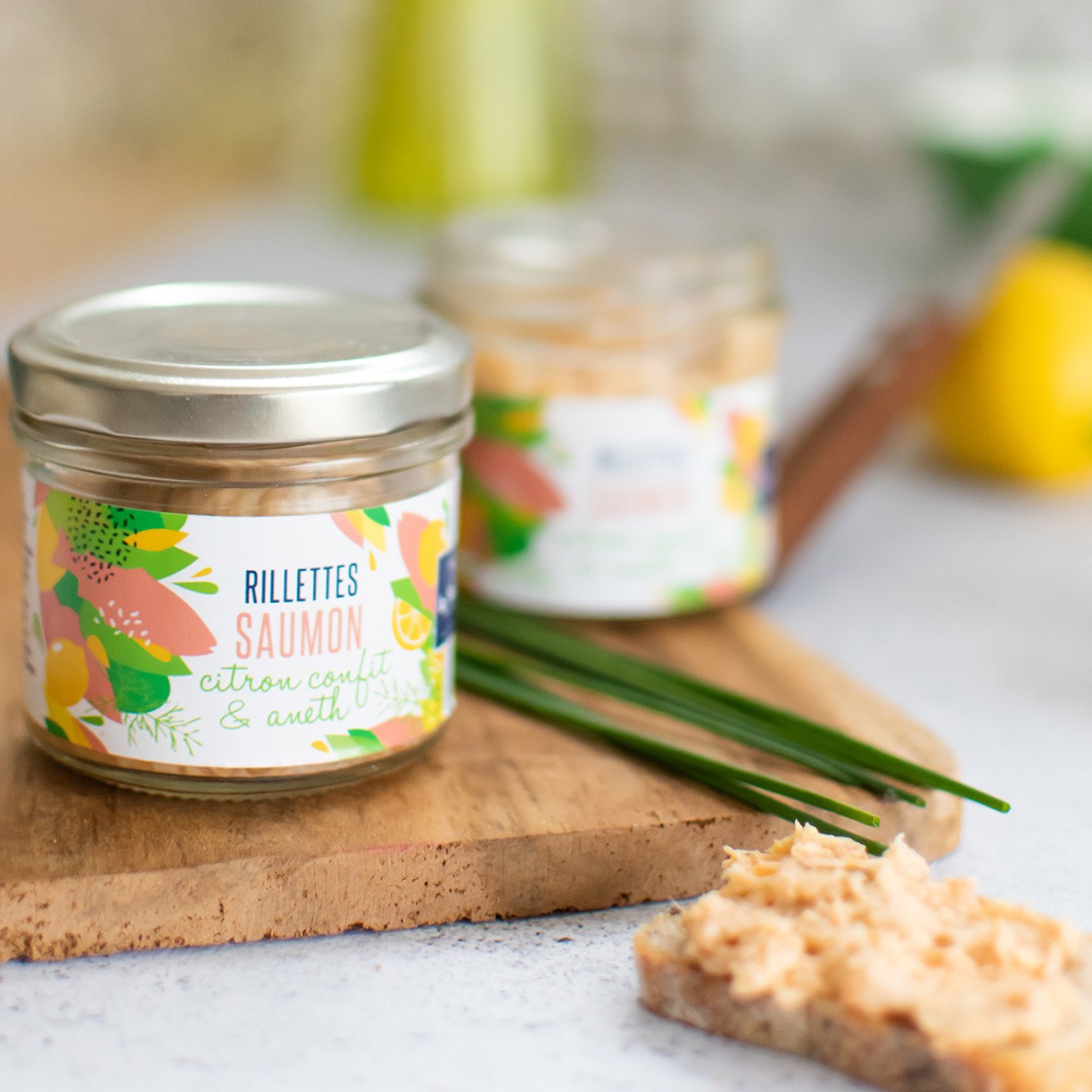 Rillettes de saumon citron...