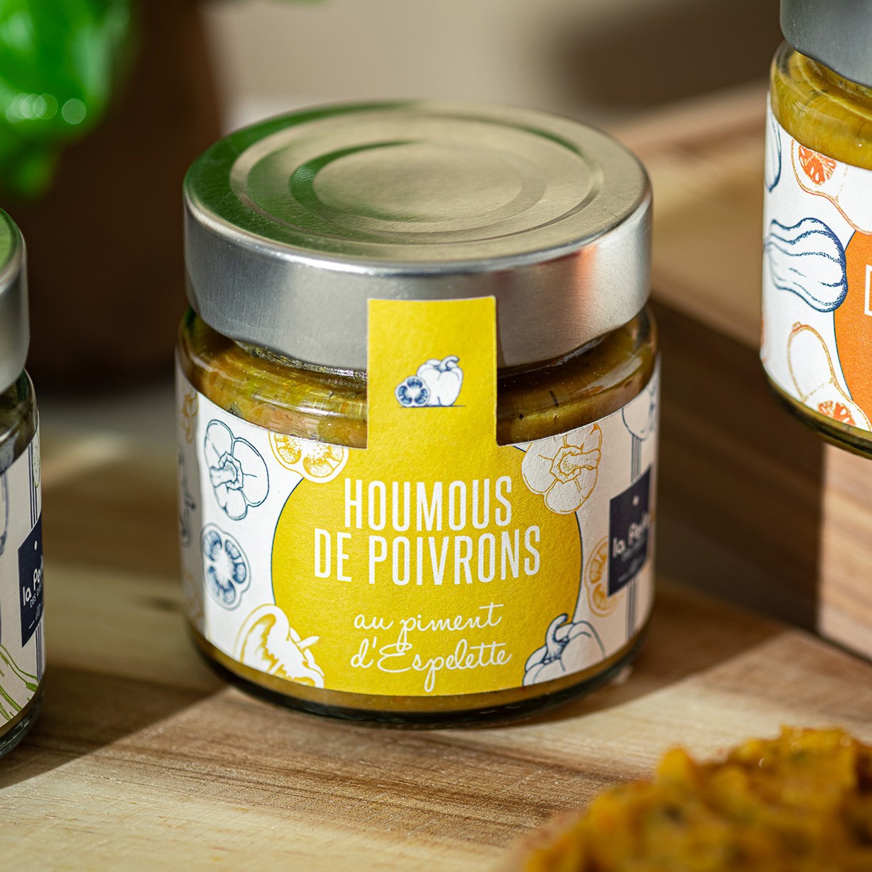 Houmous de poivrons au piment d'Espelette