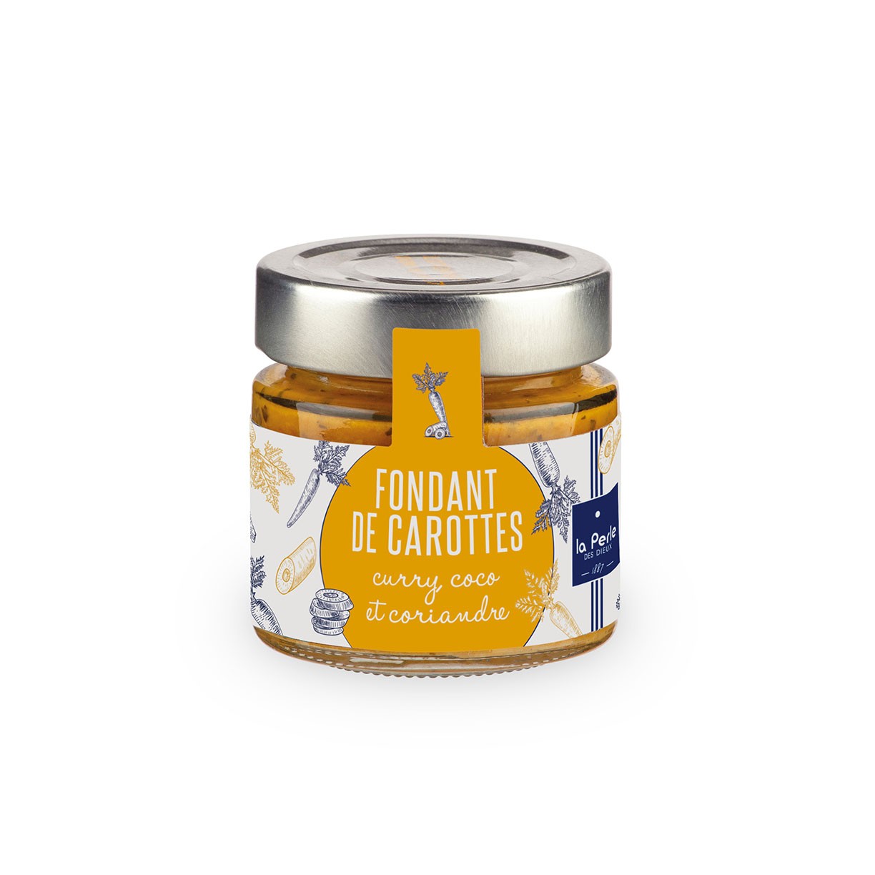 Fondant de carottes, curry, coco et coriandre