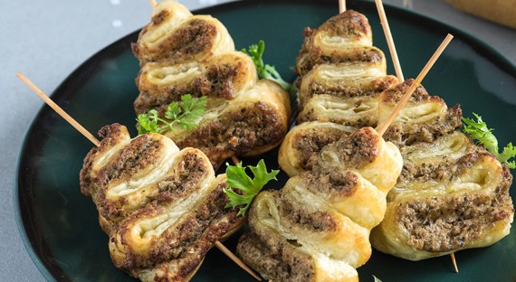 Petits sapins feuilletés à la sardine