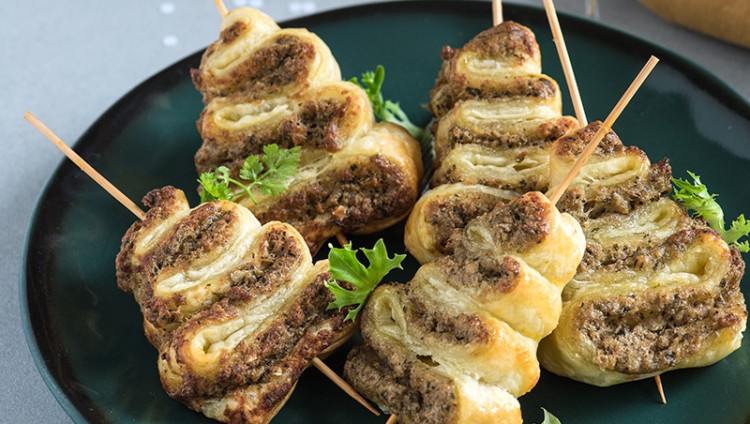 Petits sapins feuilletés à la sardine