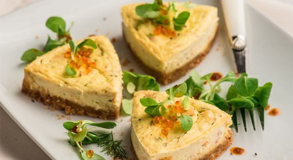 Cheesecake au saumon et fromage frais