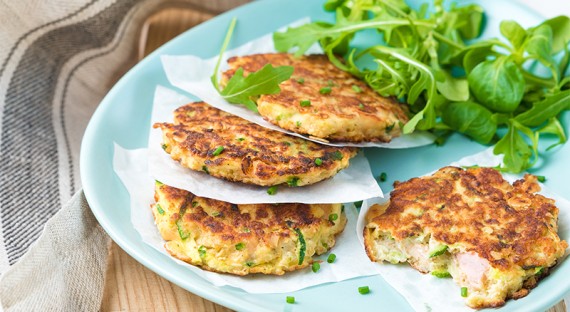 Galettes de thon aux flocons d'avoine