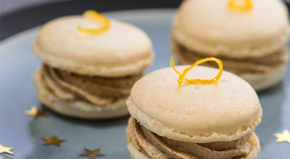 Macaron à la mousse de sardine