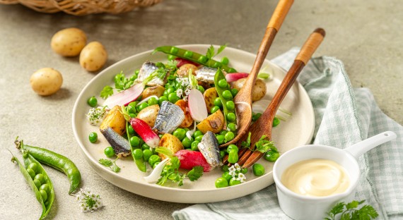 Salade croquante aux sardines millésimées