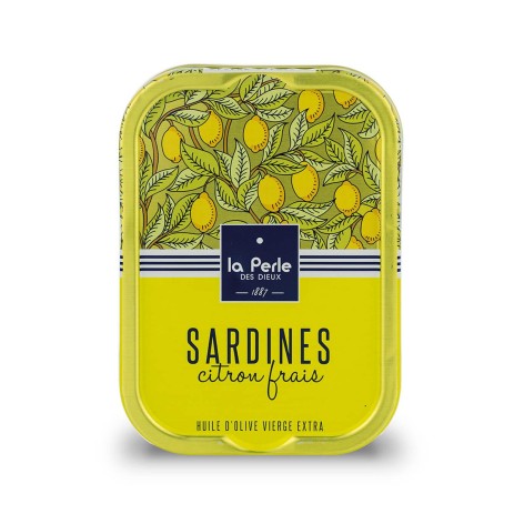 Sardines huile d'olive citron