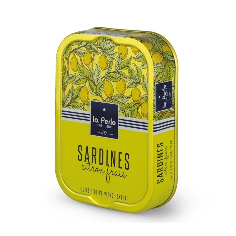 Sardines huile d'olive citron