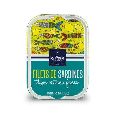 Sardines sans huile thym et...