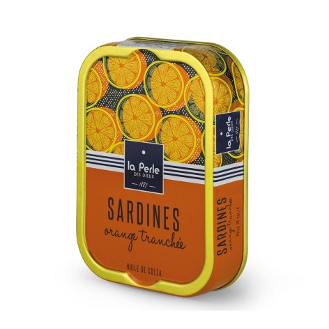 Sardines huile de colza orange