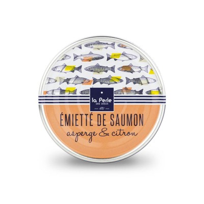 Émiettés saumon asperge citron