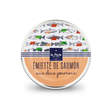 Émiettés saumon aux 2 poivrons