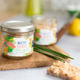 Rillettes de saumon citron...