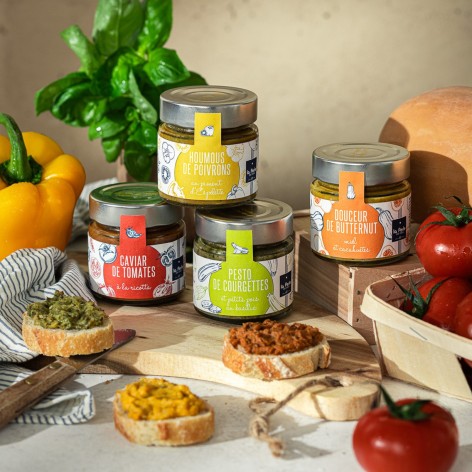 Houmous de poivrons au piment d'Espelette